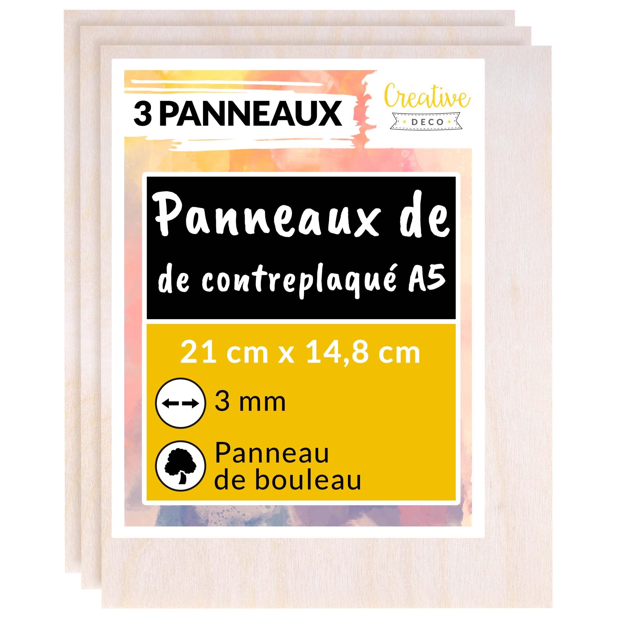 30 Feuilles Contreplaqué Tilleul 3 Mm – 40 X 40 Cm | Pour Découpe Laser, Bricolage, Pyrogravure