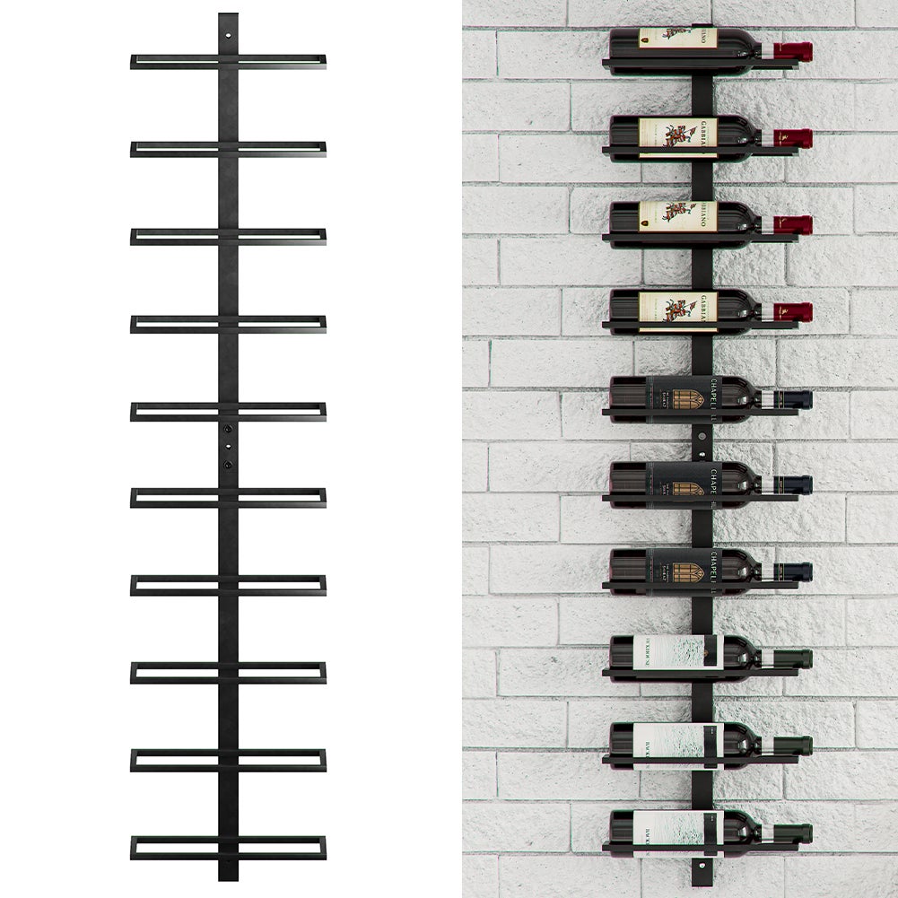 Set 3 Stand Portabottiglie da Muro Scaffale per Bottiglie Cantinetta Bar da  Vino