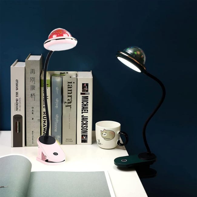 Lampe de livre pliante LED, lampes de lecture à intensité variable, avec  mini lampe de projecteur, veilleuse USB Rechargeable, commande tactile