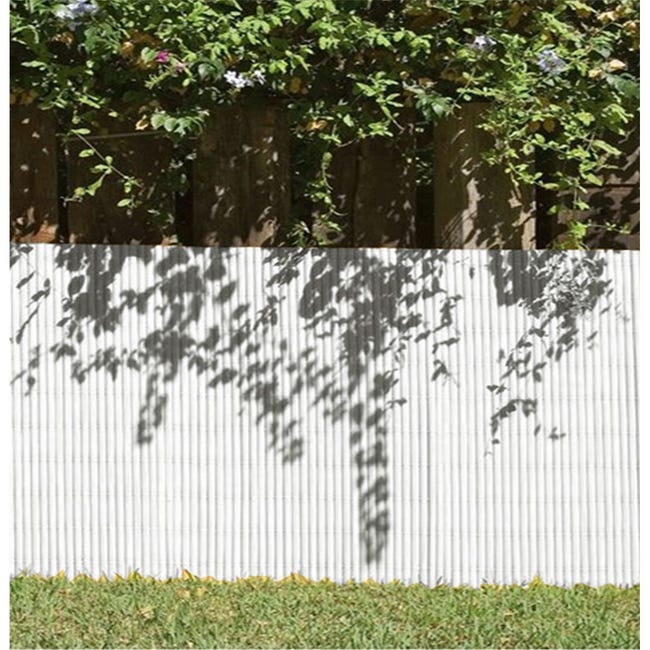 Cañizo PVC Doble Cara Cerramiento de Jardín Gris Medida 1x3m