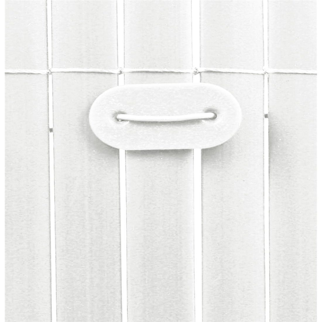 Cañizo artificial de PVC blanco de doble cara para ocultación