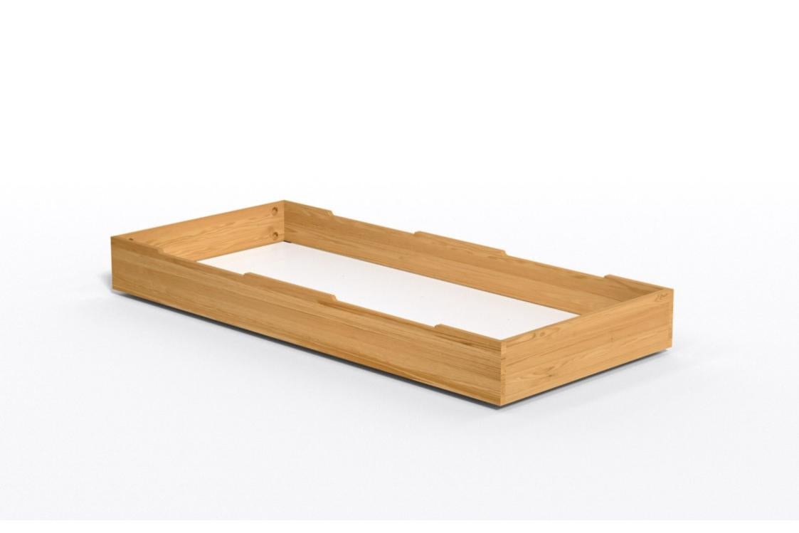 Grand tiroir sous-lit en bois massif - blond | Leroy Merlin