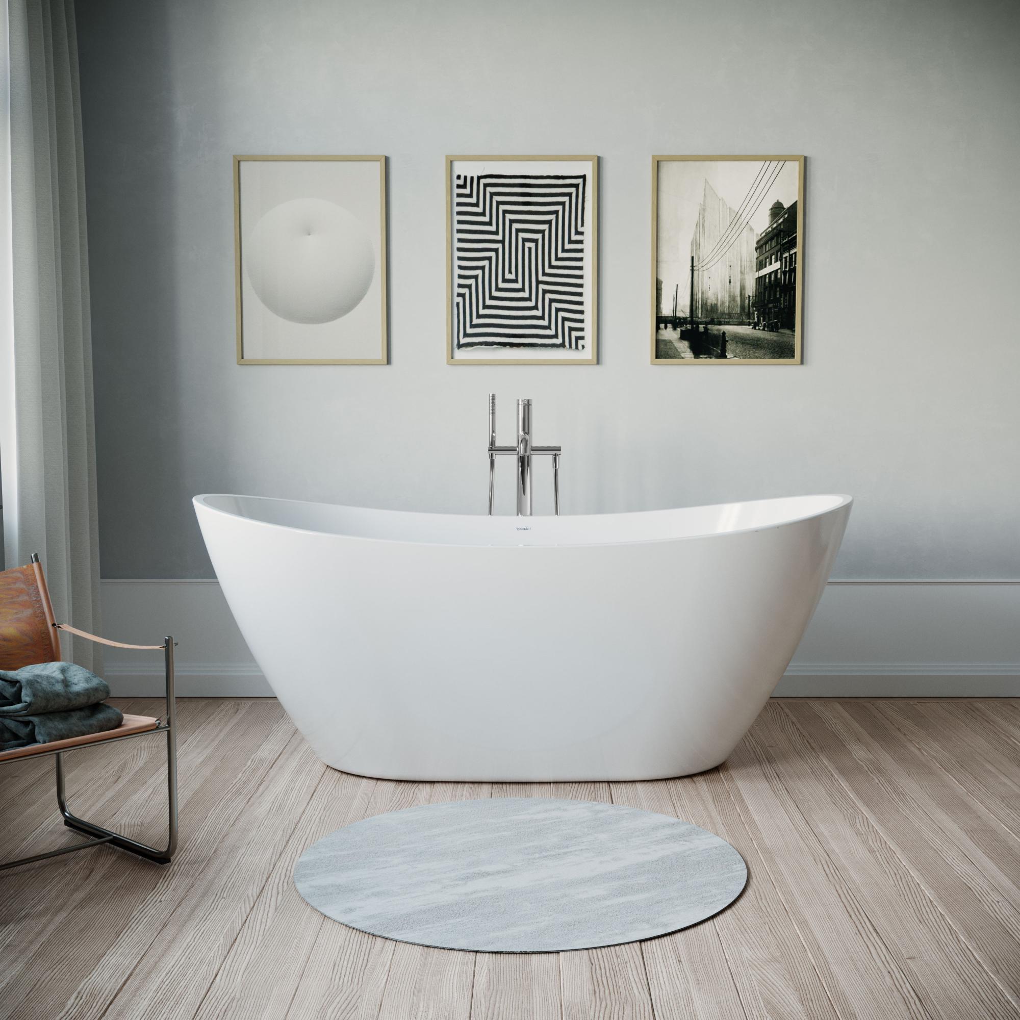 Evineo Ineo2 Vasca Da Bagno Ad Angolo Per Sistemi Di Scarico E Troppopieno Personalizzati L 180 La 80 Cm Angolo Destro Della Stanza Bianco Opaco A1143335