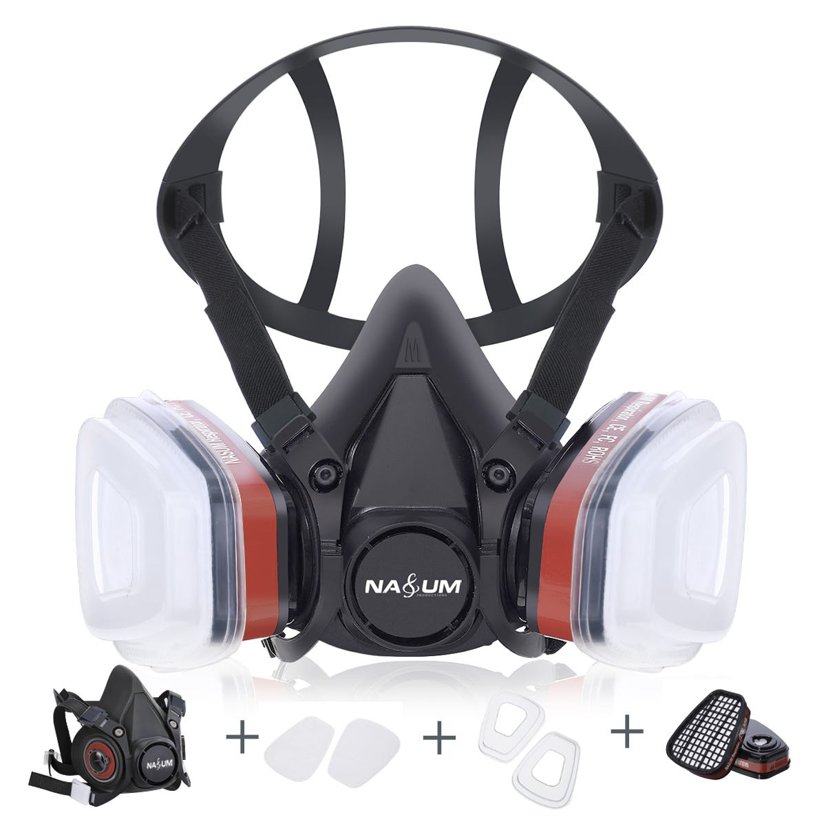 Acheter Masque à gaz respirateur filtre anti-poussière chimique de sécurité  masque de protection de sécurité sur le lieu de travail