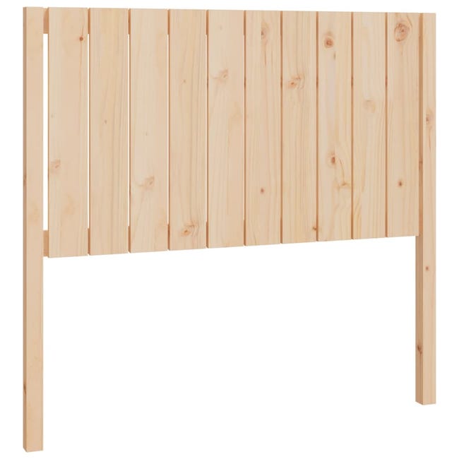 Cabecero de cama madera maciza de pino blanco 105,5x4x100 cm - referencia  Mqm-818906