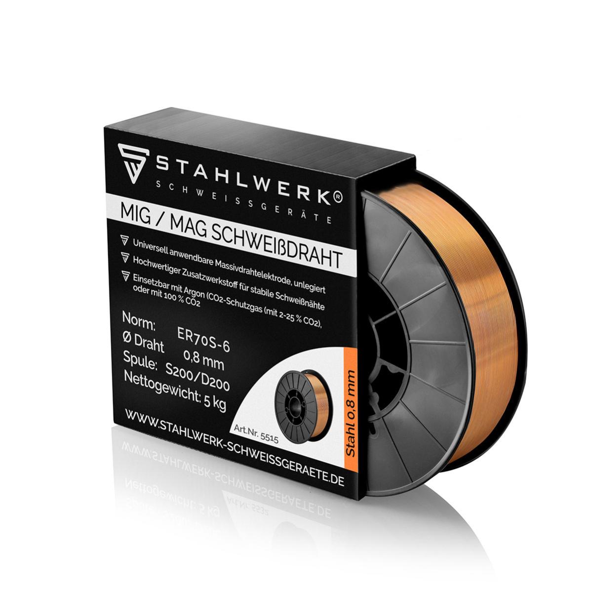 Fil D'apport à Gaz De Protection G3Si1 (SG 2), De Fil : 0,8 Mm