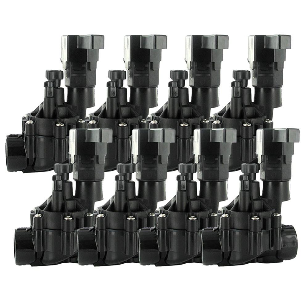 Elettrovalvola Irrigazione 9V Rain Bird 100 DVF Con Regolatore Di Portata, Filettatura 1'' BSP, Per Programmatori A Batteria, Pressione 1-10,4 Bar