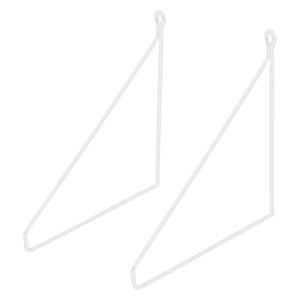 Generic 2 piéces Support d'étagére triangulaire pliable 34 cm, en