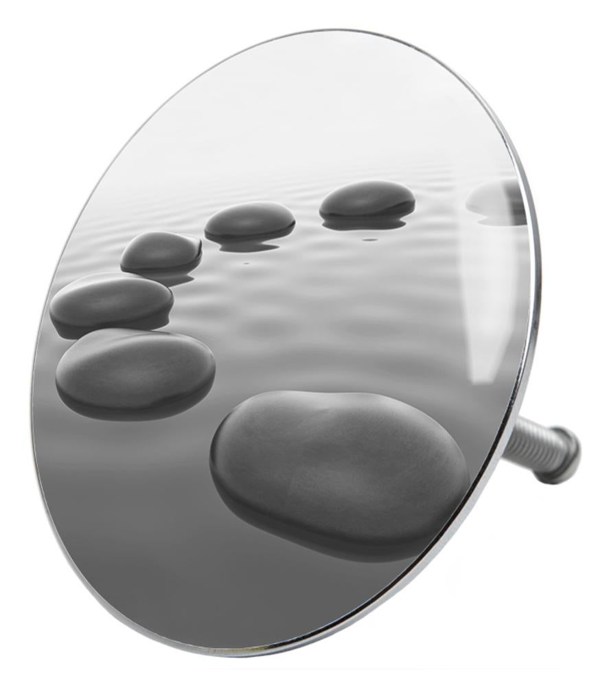 Minismus Bouchon de Baignoire 72 mm - Bouchon Baignoire avec vis réglable - Bonde Baignoire