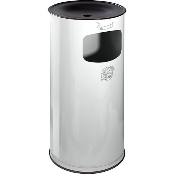 Posacenere a muro di sicurezza altezza 145 mm, 150 mm, lamiera d