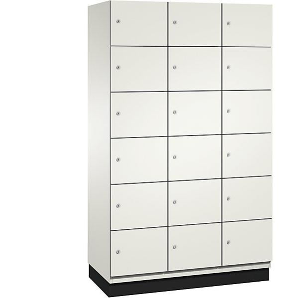 Armadietto Contenitore South Shore Farnel A 4 Ante, Colore Bianco Puro, Con Ripiani Regolabili, Stile Moderno, Garanzia 5 Anni