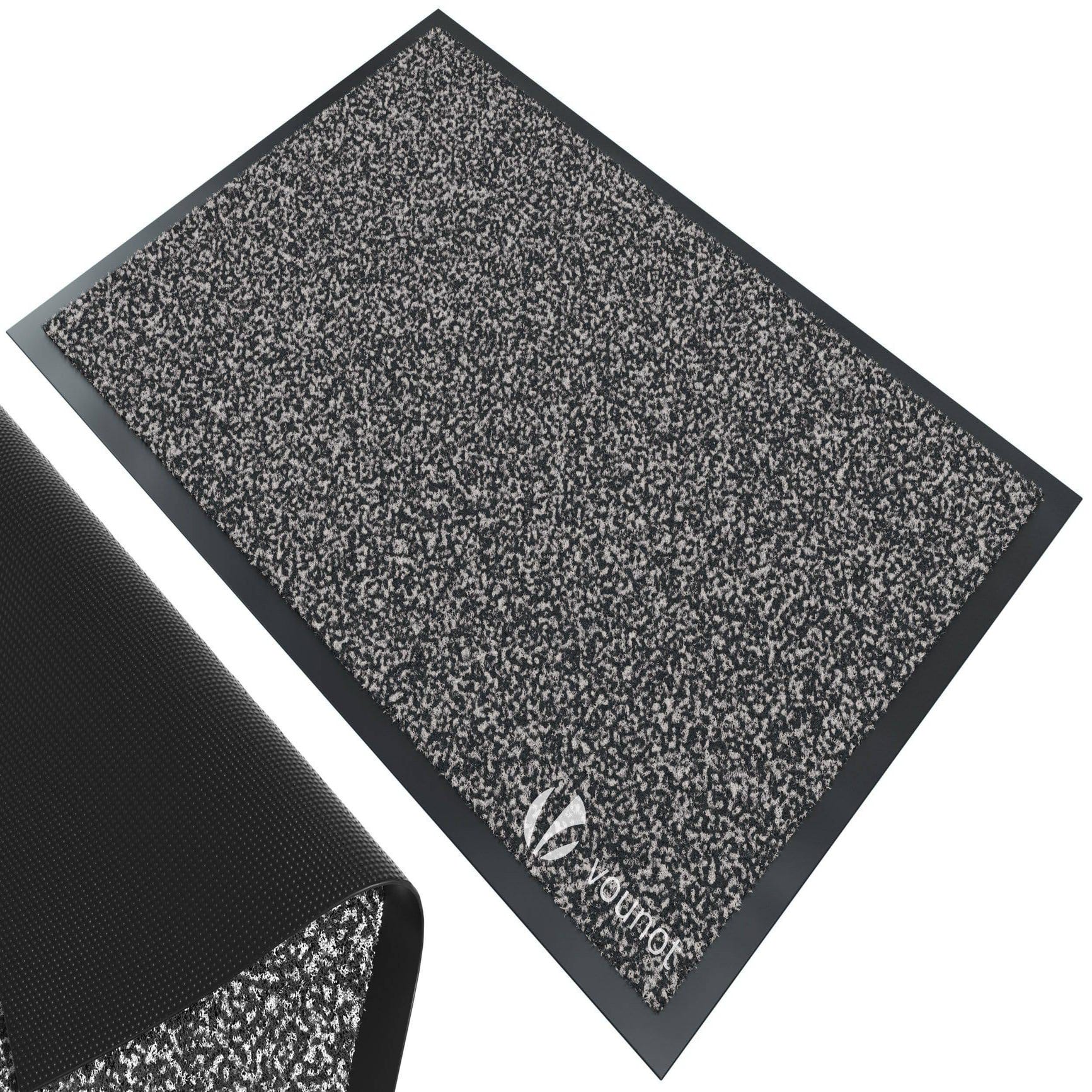 vidaXL Tapis d'entrée Noir PVC 90 x 120 cm