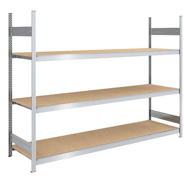 HOMCOM Libreria Moderna 5 Livelli - 8 Ripiani Aperti Design Sfalsato, 120x20x171 Cm, Grigia E Bianca