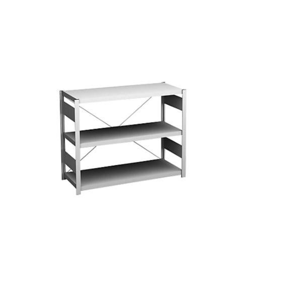THINIA HOME Scaffali In Resina 2 Pezzi, 3 Ripiani, 61x31x91 Cm, Carico 75 Kg Cad., Nero - 4