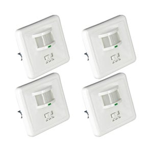 Interruptor de luz de pared para el hogar, pulsador de Panel de plástico  blanco, 1, 2