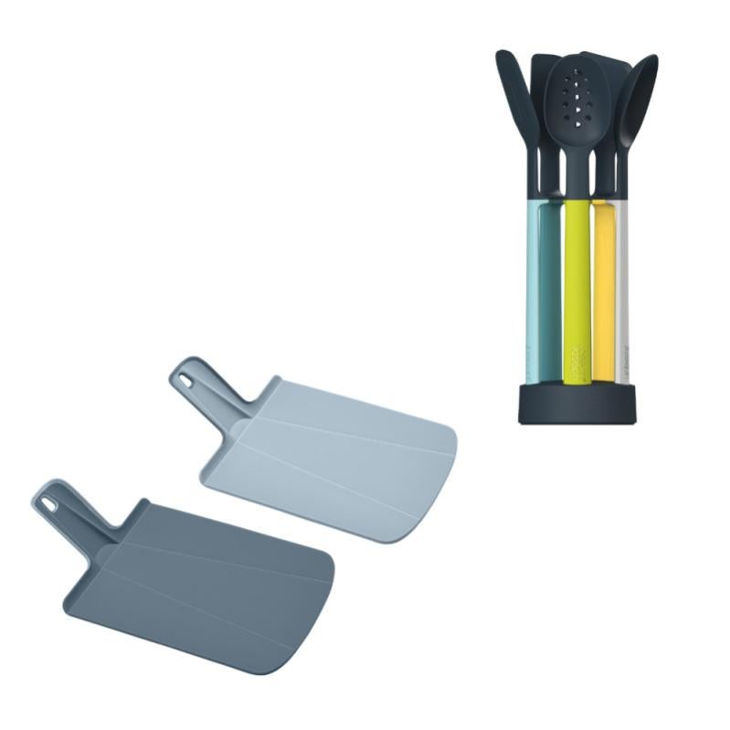 Joseph Joseph Conjunto ingenioso Elevate de 5 utensilios + 2 tablas de