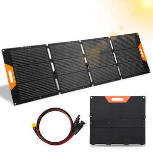 Panneau Solaire Portable Nicesolar 200 W Pliable – Recharge Téléphone, Ordinateur Portable, Power Station En Camping