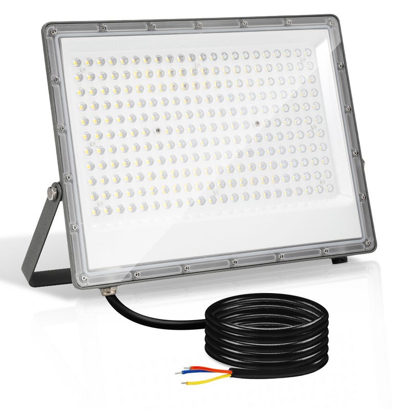 Projecteur LED d'extérieur Spot LED Extérieur pour Jardin IP65 6000K  Eclairage de Sécurité 200W Blanc Froid