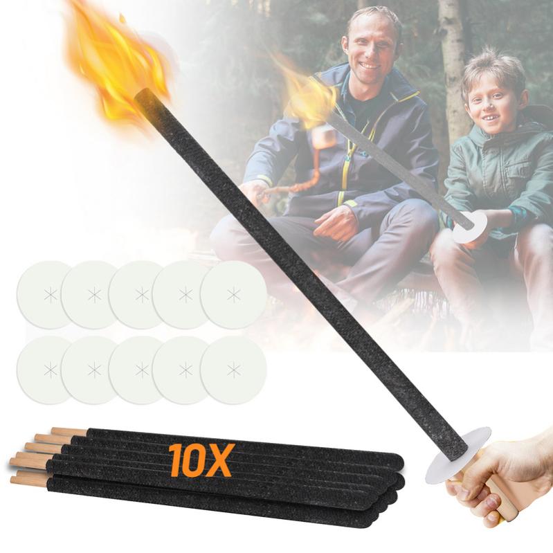 Hussala Diamond Torches En Cire - Durée 45 Min, Lot De 10 Pièces