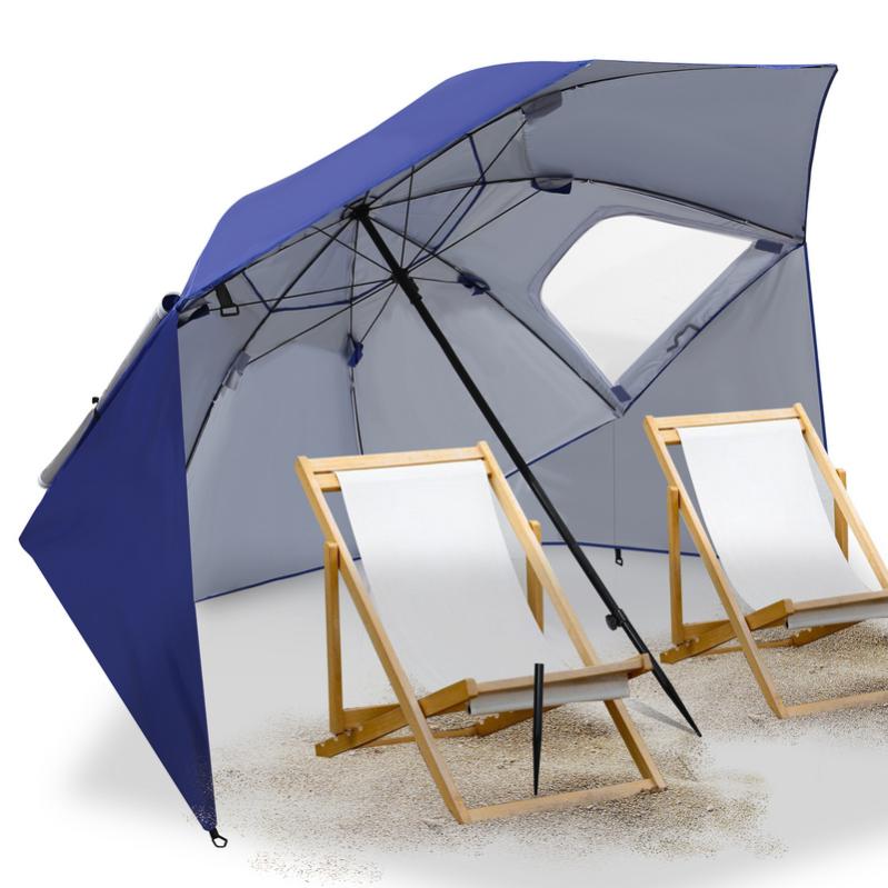 KADAX Ombrellone rotondo per balcone, giardino, terrazza, piscina e spiaggia, ombrellone regolabile in altezza, ombrellone da