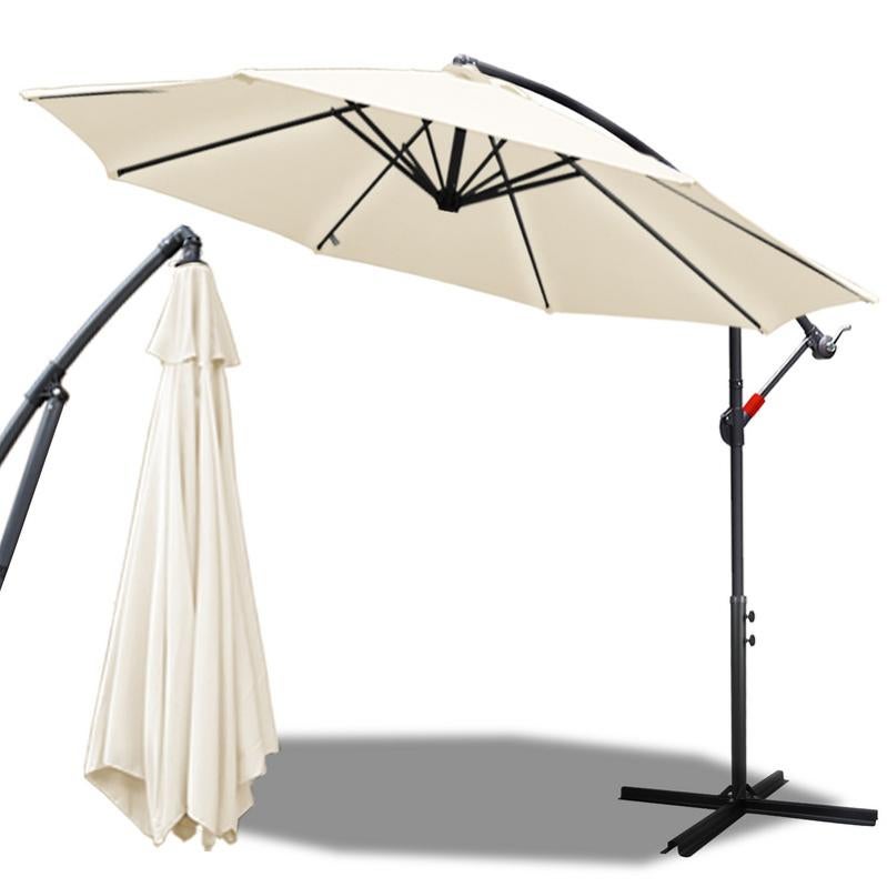 Ombrellone Da Giardino 3x3 Girevole 360° | Parasole Inclinabile Con Manovella, Ø 340 Cm - Foto 11