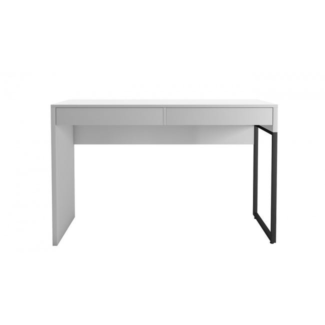 Mesa de escritorio Merak blanco roble de 160 x 102,1 x 67,2 cm