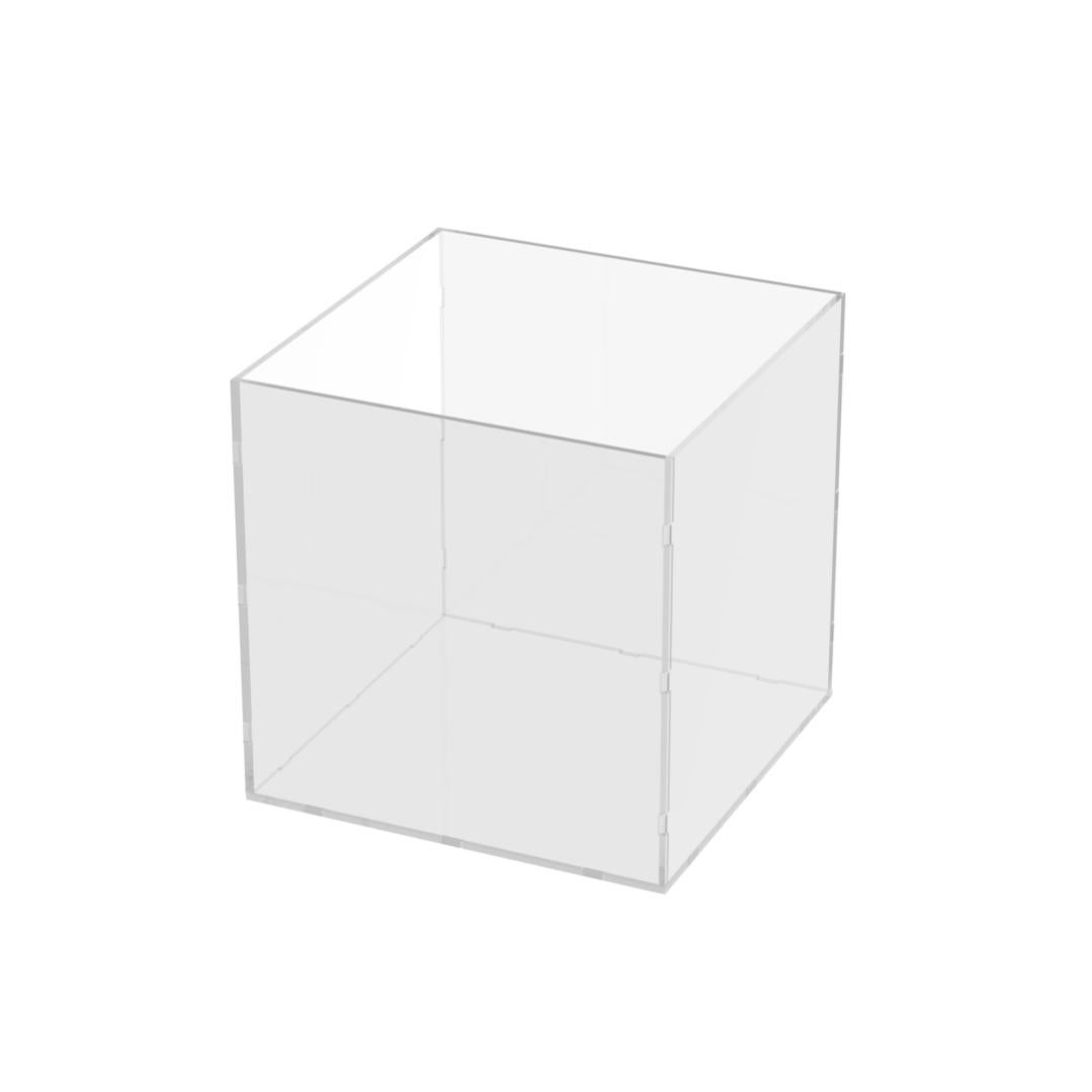 Vaso Cubo OASIS® In Acrilico Trasparente 10 Cm – Design Moderno, Leggero E Infrangibile – Ideale Per Fiori, Matrimoni Ed Eventi