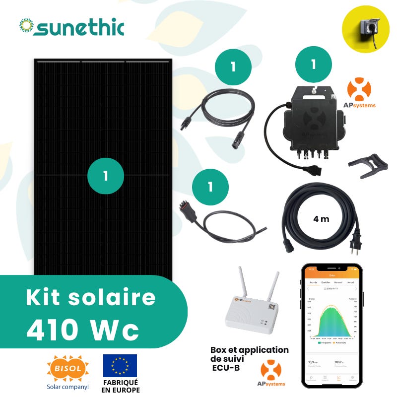 Kit solaire plug and play 410Wc