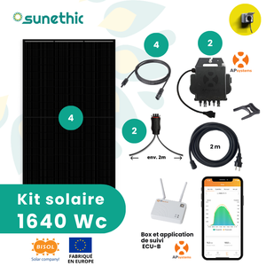 Kit panneau solaire bifacial 820W Ultrawatt - Plug and Play