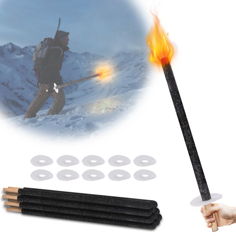 Torche jardin Torches 42cm cœur de flamme Torches de cire pour enfants ...
