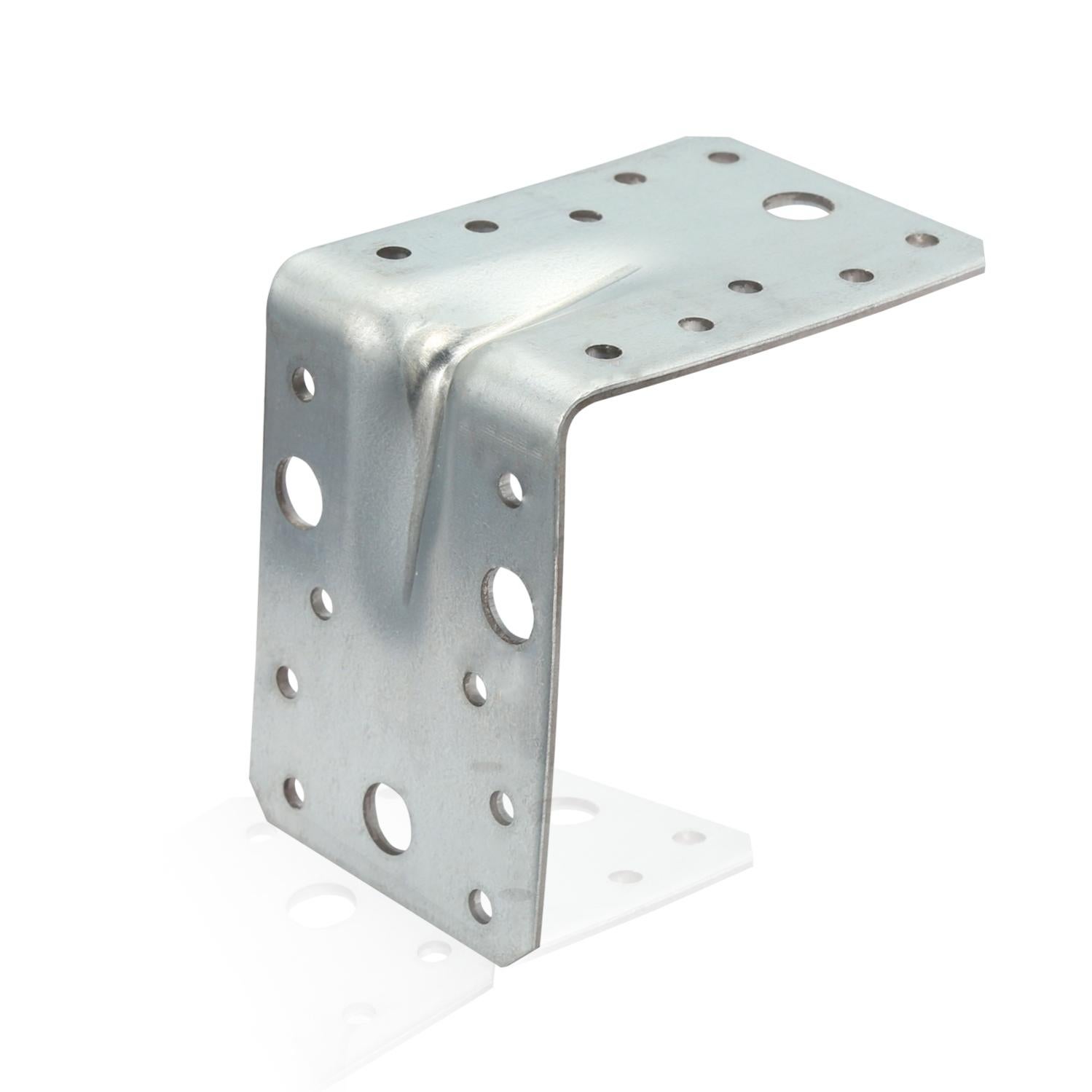 Console Murale Métal Robuste 300x150mm - Support Angle Pour Lavabo Et Étagère Noire