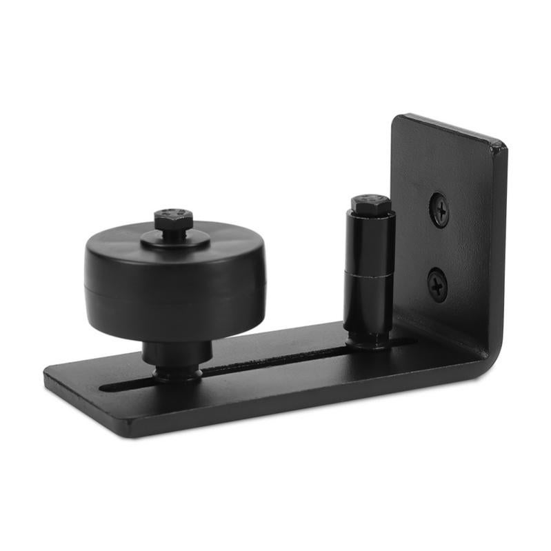 Kits de fixation pour porte coulissante 2 pcs 183 cm Acier Noir
