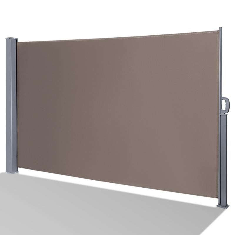 Store Latéral Extérieur Rétractable Crème 140x300 Cm - Brise-vue, Pare-soleil, En Polyester Enduit, Cadre Acier/aluminium - 2