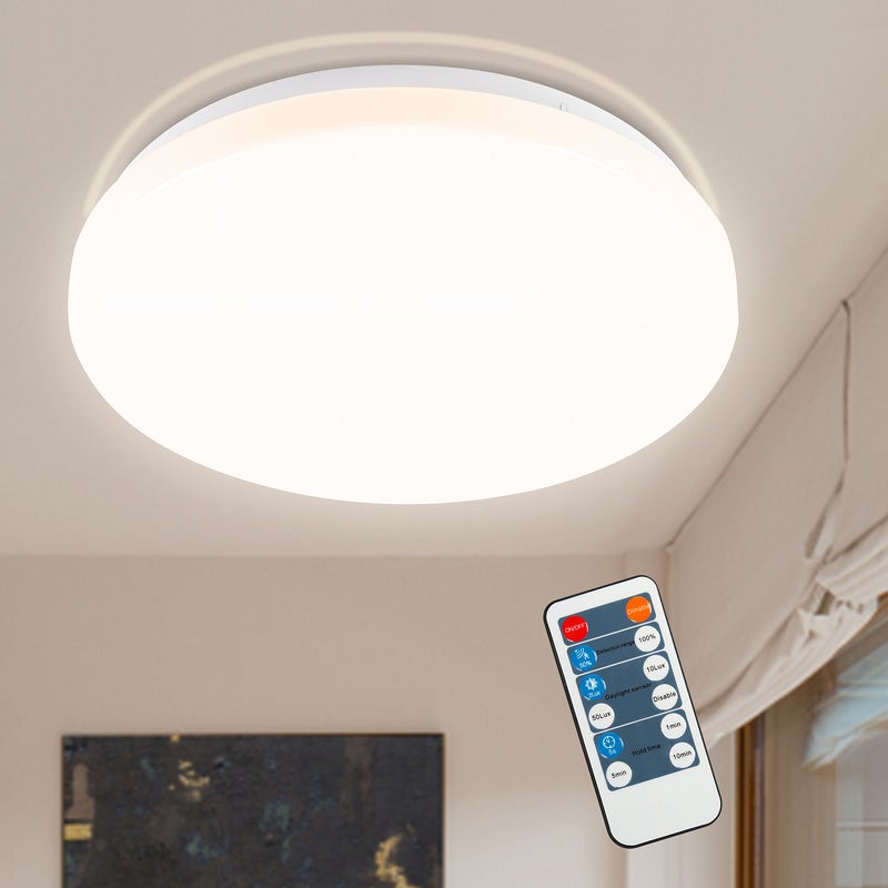 Plafonnier à détecteur de mouvement Illuminez votre espace avec LOPEZ LED S  18W NW blanc, Strühm