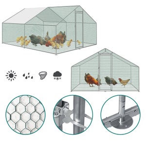 Enclos mobile à volailles 3x2m