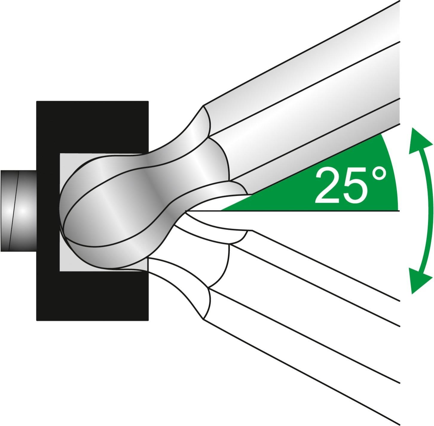 Matador 4078 8008 – Inserti Per Chiave A Bussela 1/2" Esagono Incassato, 9/16 AF, Acciaio Speciale, Super Chrome