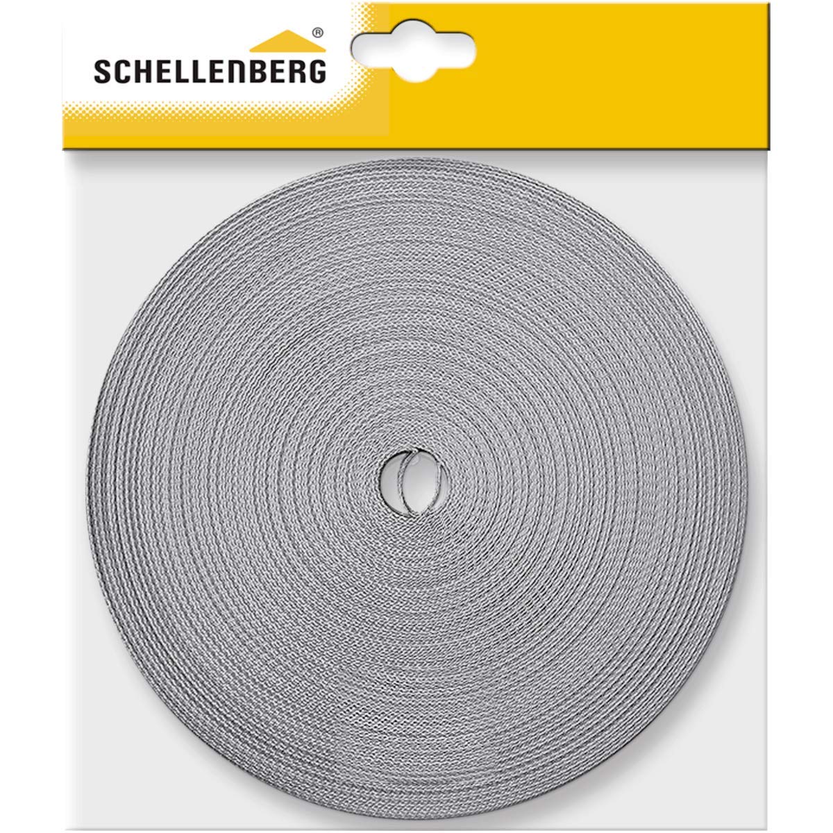 Schellenberg 31205 Cintino avvolgibili x 12 m-sistema, cinghia tapparella  grigio, Maxi 23 mm