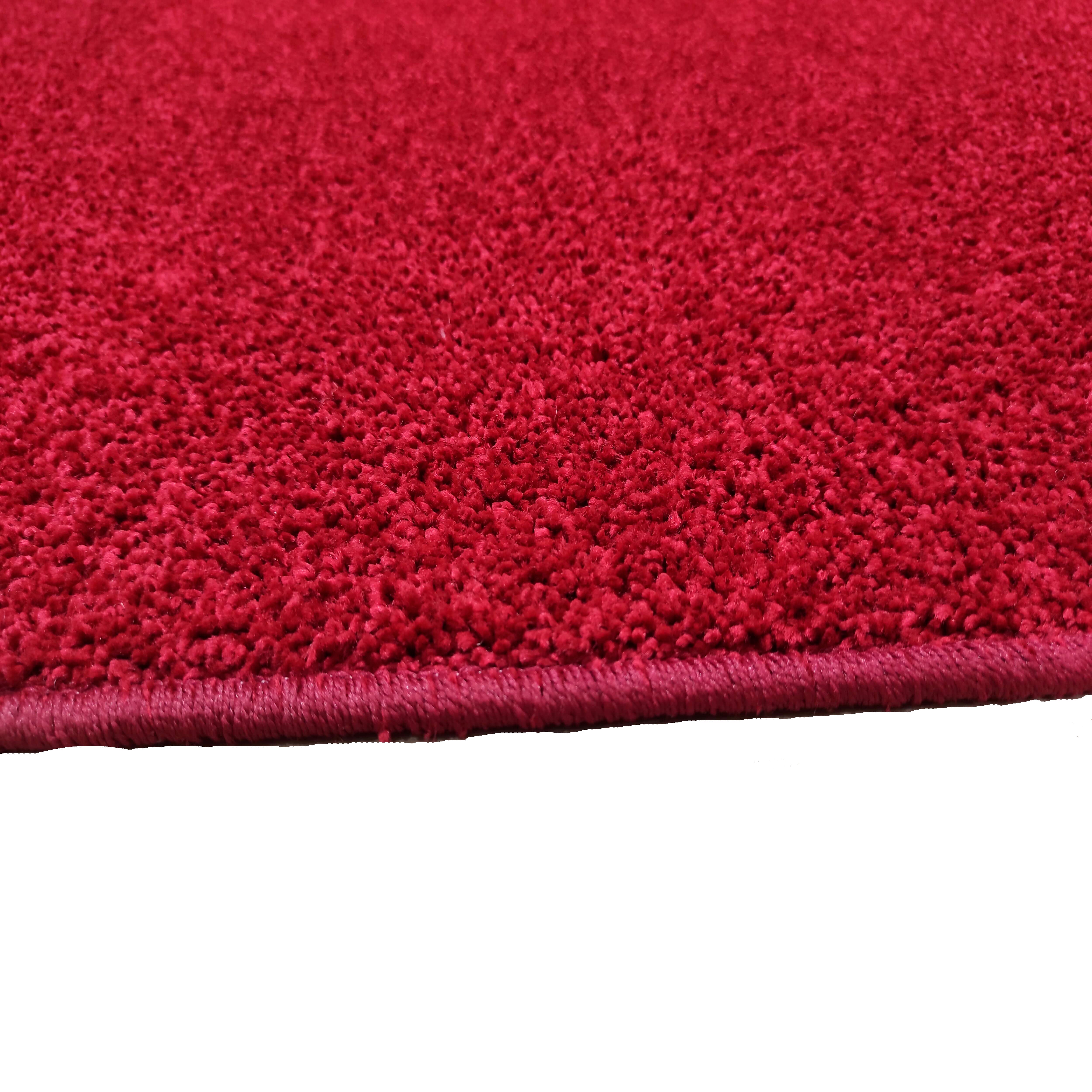 Alfombra mabel poliéster, tadi & imperio 1979, color rojo, rectangular 70x140 cm