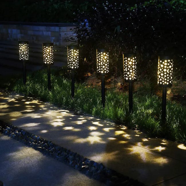 Lampe solaire à LED Pas de connexion par câble Design de jardin