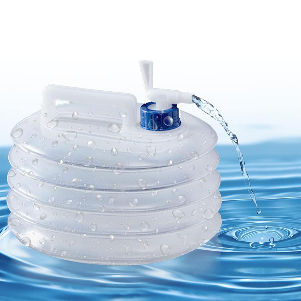 Récipient d'eau pliable 5 L, pichet d'eau non toxique, seau de ...