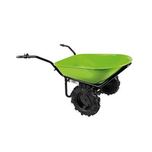 Relaxdays Chariot pour feuilles mortes, Charrette de jardin, brouette, 2  roues, Sac pour feuilles de 160 litres, vert
