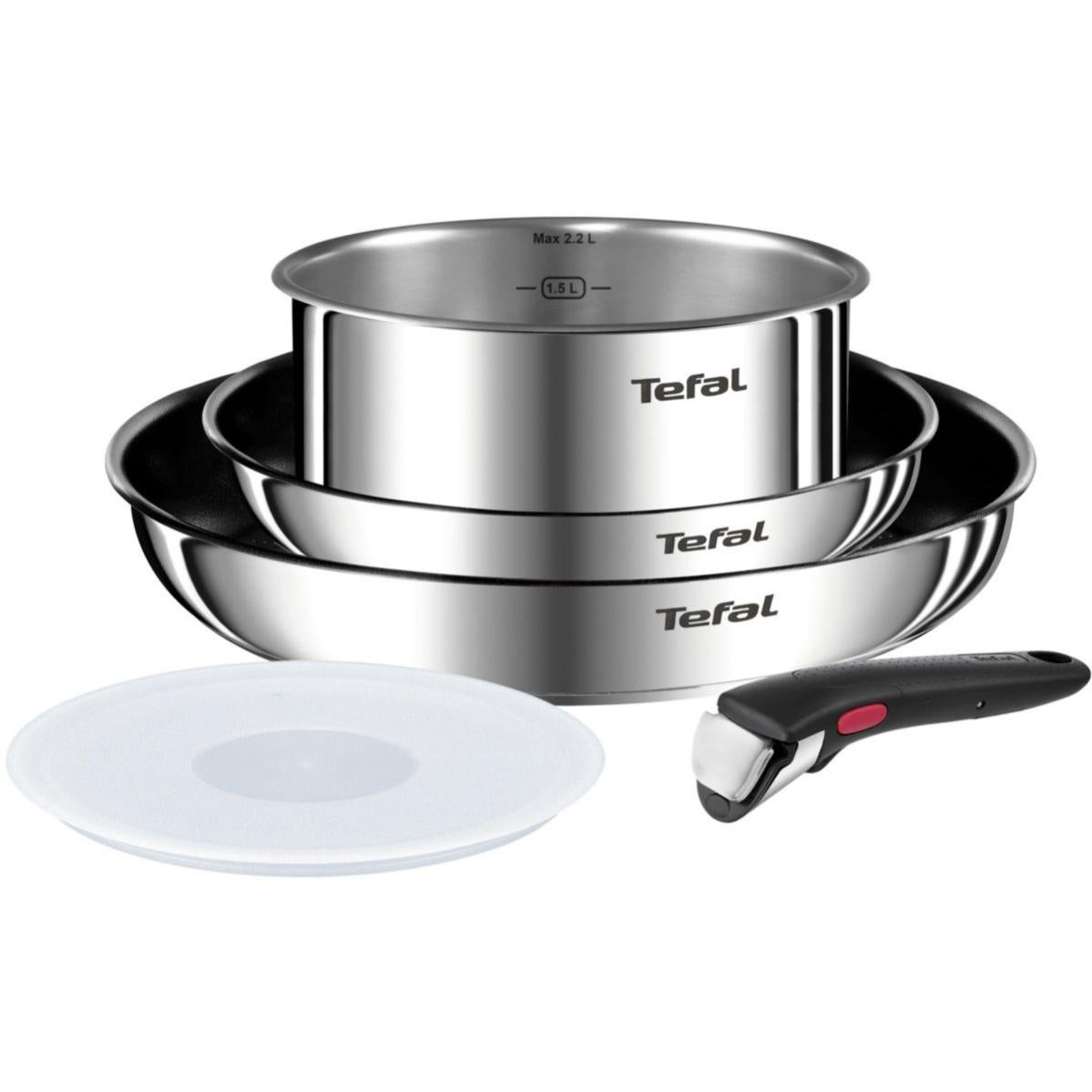 Batterie de cuisine TEFAL Ingenio Emotion 5 pcs L8975S04 Leroy Merlin