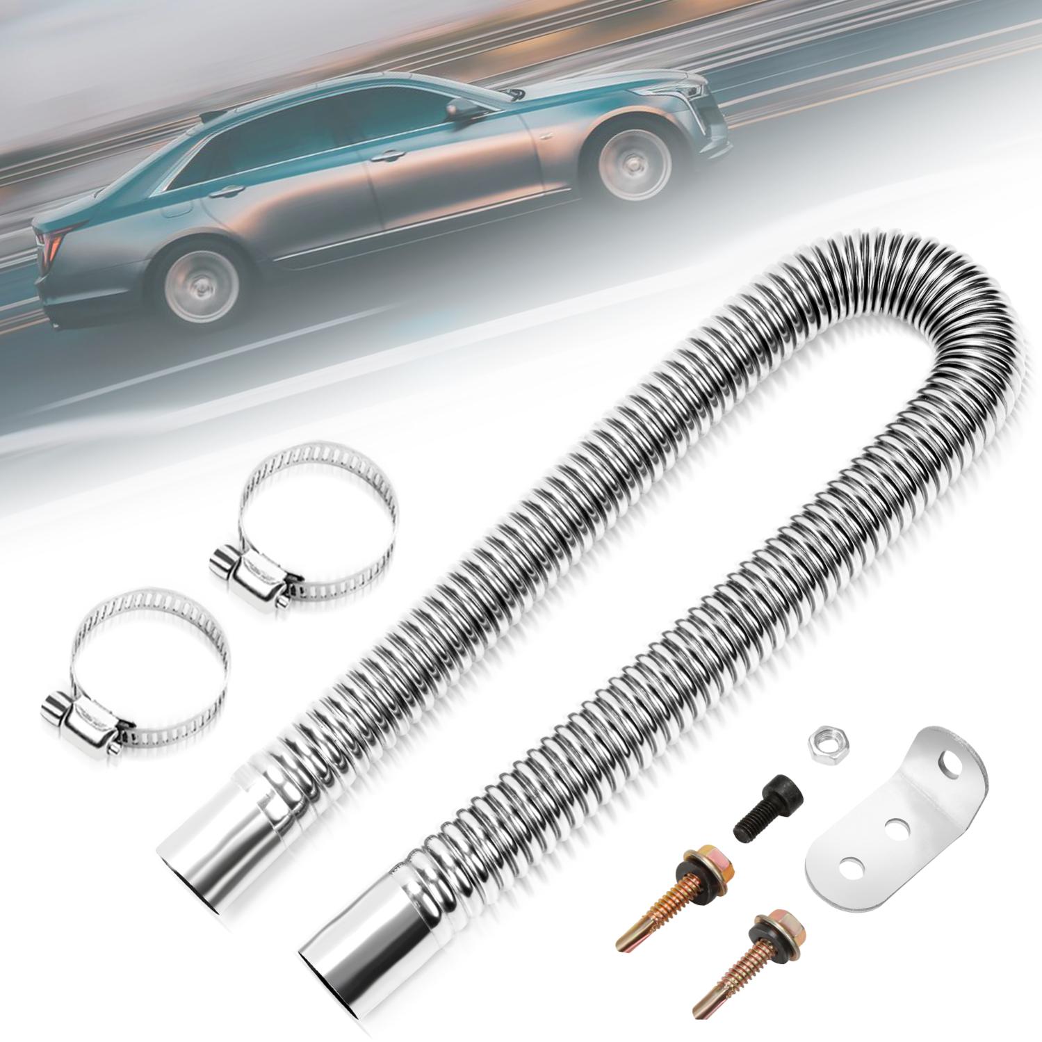 Tuyau Échappement Réchauffeur Air - 60cm Acier Inox - 25mm - Pour Voiture, Camion