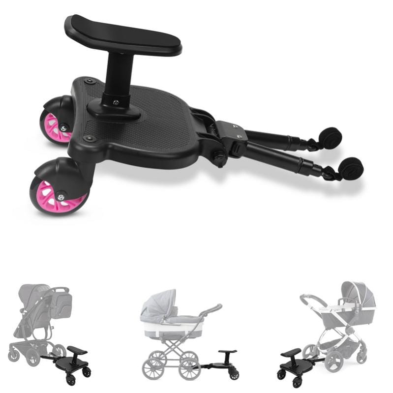 P dale de Poussette Marche Pied Poussette Planche de poussette P dale auxiliaire Avec Siege jusqu 25 kg Rose