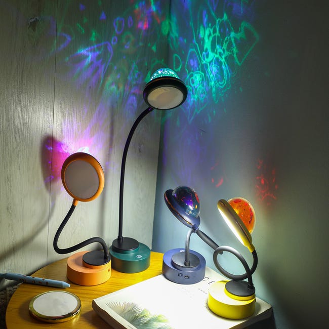 Lampe de bureau à LED avec lampe de bureau mini-lampe de nuit avec pince  pour étude, noir, blanc - Veilleuses - Achat & prix