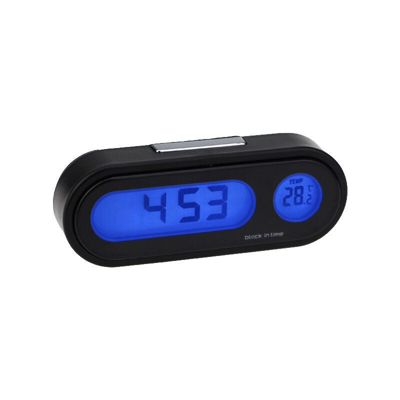 Thermomètre Horloge De Voiture Électronique Rétro-Éclairage