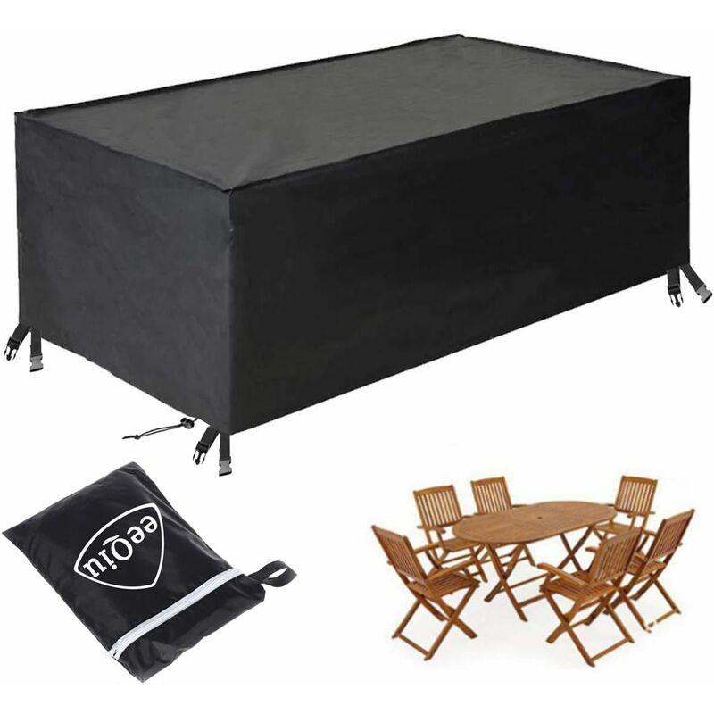 180*120*74cm-Housse pour Mobilier de Jardin Étanche Bâche Couverture Housse  de Protection Meuble Table Salons de Jardin Pation