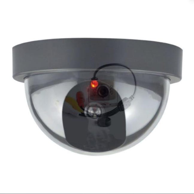 Telecamera Fittizia Con LED Lampeggiante - Rotazione 360° Per Esterni E Interni - Foto 4