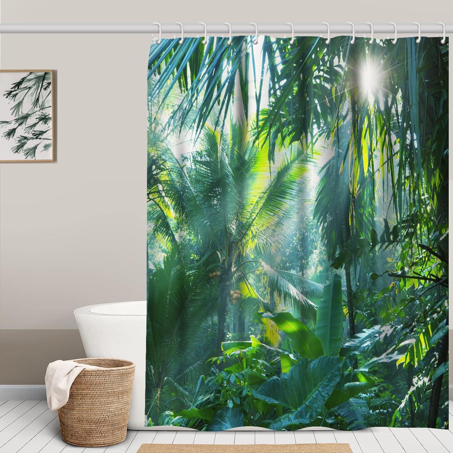 Bonhause Rideau de Douche Hiver Forêt Cerf Pin Neige Arbre de Noël Rideau de Bain Tissu Polyester Anti Moisissure Imperméable Lavable Rideau Salle de Bain 180 x 180 cm avec 12 Crochets Bonhause Rideau de Douche Hiver Forêt Cerf Pin Neige Arbre de Noël Rideau de Bain Tissu Polyester Anti Moisissure Imperméable Lavable Rideau Salle de Bain 180 x 180 cm avec 12 Crochets
