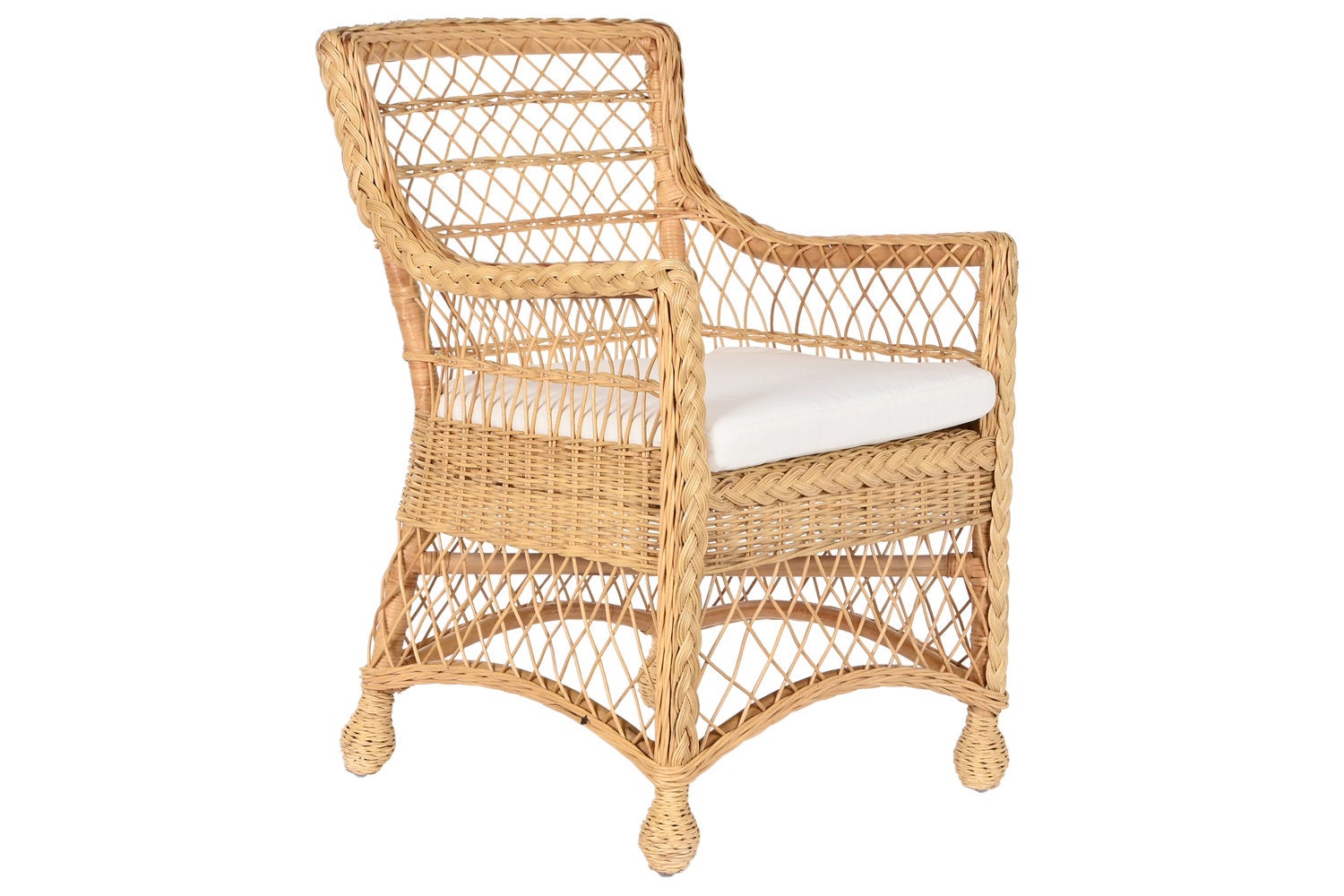 Sillon ratan 56x63x86 con cojin natural